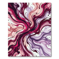 Crimson Berry Swirl Abstract Rug