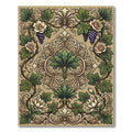 Elegant Beige Grape Vine Damask Rug