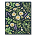 Botanical Chamomile and Lavender Meadow Rug