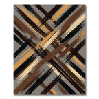 Earthy Tones Abstract Brush Stroke Rug