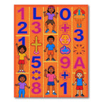Playful Kids Numbers Colorful Alphabet Rug