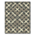 Earthy Tone Geometric Wheat Field Rug