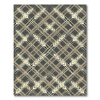 Earthy Tone Geometric Wheat Field Rug
