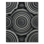 Monochromatic Circular Agate Slices Rug
