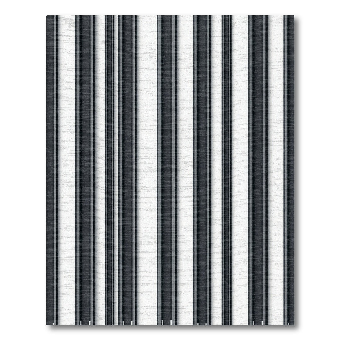 Minimalist Monochrome Modern Vertical Stripe Rug