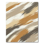 Abstract Earthy Tone Diagonal Brushstroke Rug