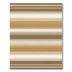 Earthy Striped Gradient Composition Rug