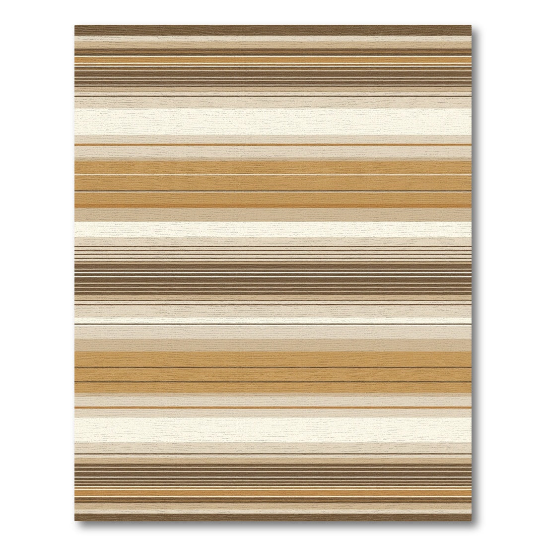 Earthy Striped Gradient Composition Rug