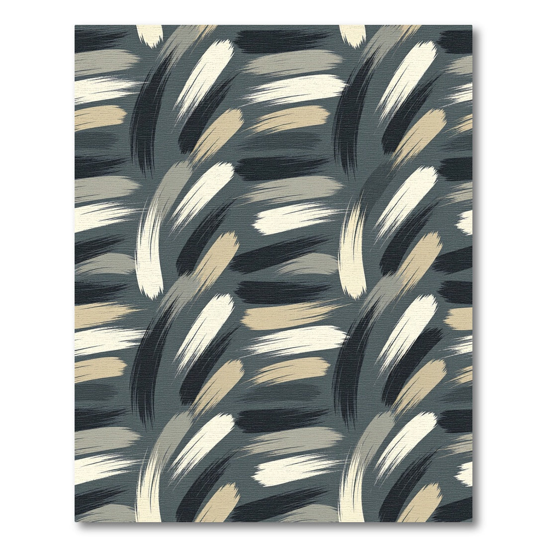 Abstract Brush Stroke Swirls Rug