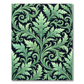 Lush Green Acanthus Scrollwork Rug
