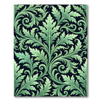 Lush Green Acanthus Scrollwork Rug