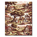 Pastoral Farmhouse Rustic Rose Garden Rug