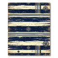 Navy Nautical Compass Striped Maritime Rug
