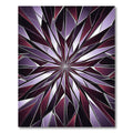 Amethyst Shattered Glass Geometric Star Rug