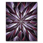 Amethyst Shattered Glass Geometric Star Rug