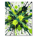 Electric Green Splatter Explosion Rug
