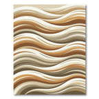 Earthy Tones Flowing Wave Rug