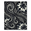 Monochromatic Swirl Tie Dye Composition Rug