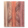 Coral Pink Geometric Stripe Harmony Rug