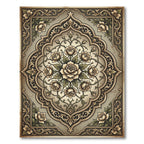 Antique Cream Floral Inlay Rug