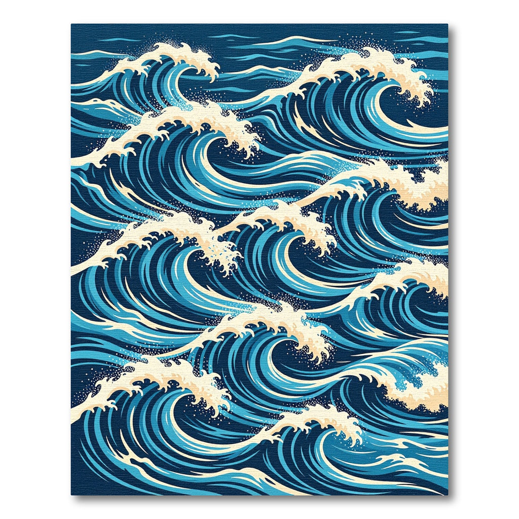 Turquoise Marine Swirls Rug