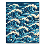 Turquoise Marine Swirls Rug