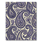 Violet Paisley Floral Swirl Rug