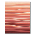 Coral Sunset Layered Wave Rug