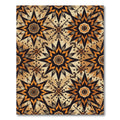Earth Tones Jagged Star Medallion Rug