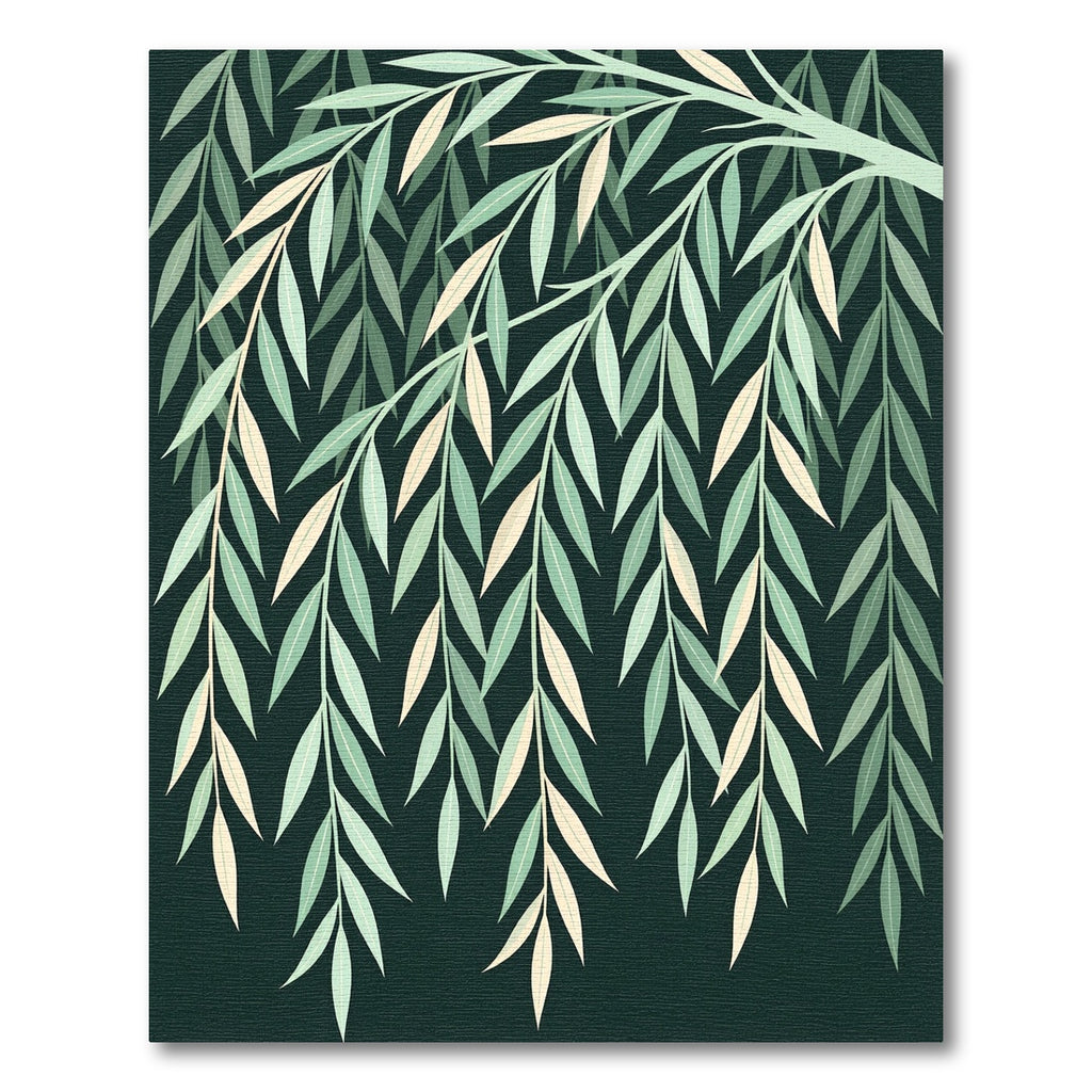 Elegant Willow Branch Sage Botanical Rug
