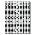 Black White Polka Dot Grid Rug