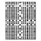 Black White Polka Dot Grid Rug