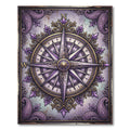 Ornate Lavender Compass Floral Medallion Rug