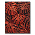 Terracotta Leaf Tropical All Over Rug
