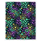 Vibrant Purple Gold Teal Confetti Rug