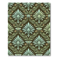 Jade Green Floral Acanthus Damask Rug