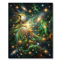 Cosmic Nebula Golden Starry Sky Rug