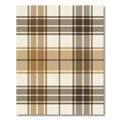 Taupe and Tan Plaid Grid Rug