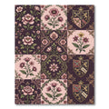 Victorian Floral Crest Arrangement Rug