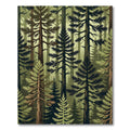 Verdant Forest Trees Composition Rug