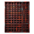 Rusty Red Lattice Texture Rug