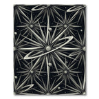 Monochromatic Starburst Geometric Nebula Rug
