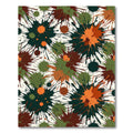 Bold Splatter Paint Abstract Composition Rug