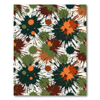 Bold Splatter Paint Abstract Composition Rug