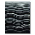Monochromatic Abstract Wavy Line Rug