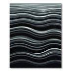 Monochromatic Abstract Wavy Line Rug