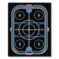 Contemporary Hockey Rink Arena Graphic Rug