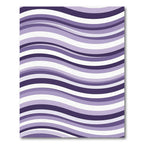 Amethyst Wave Stripe Composition Rug