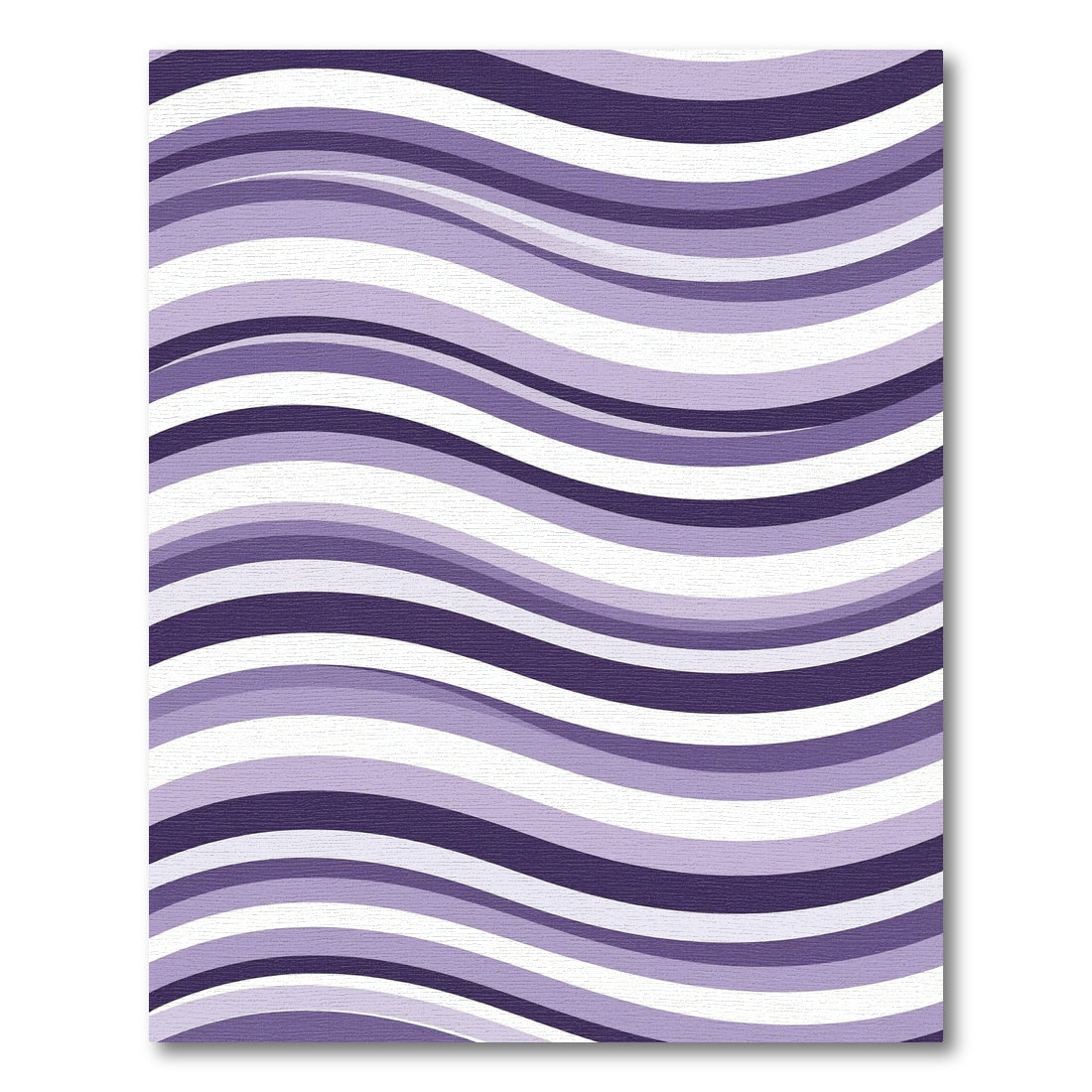 Amethyst Wave Stripe Composition Rug