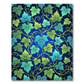 Lush Botanical Ivy Blue Foliage Rug